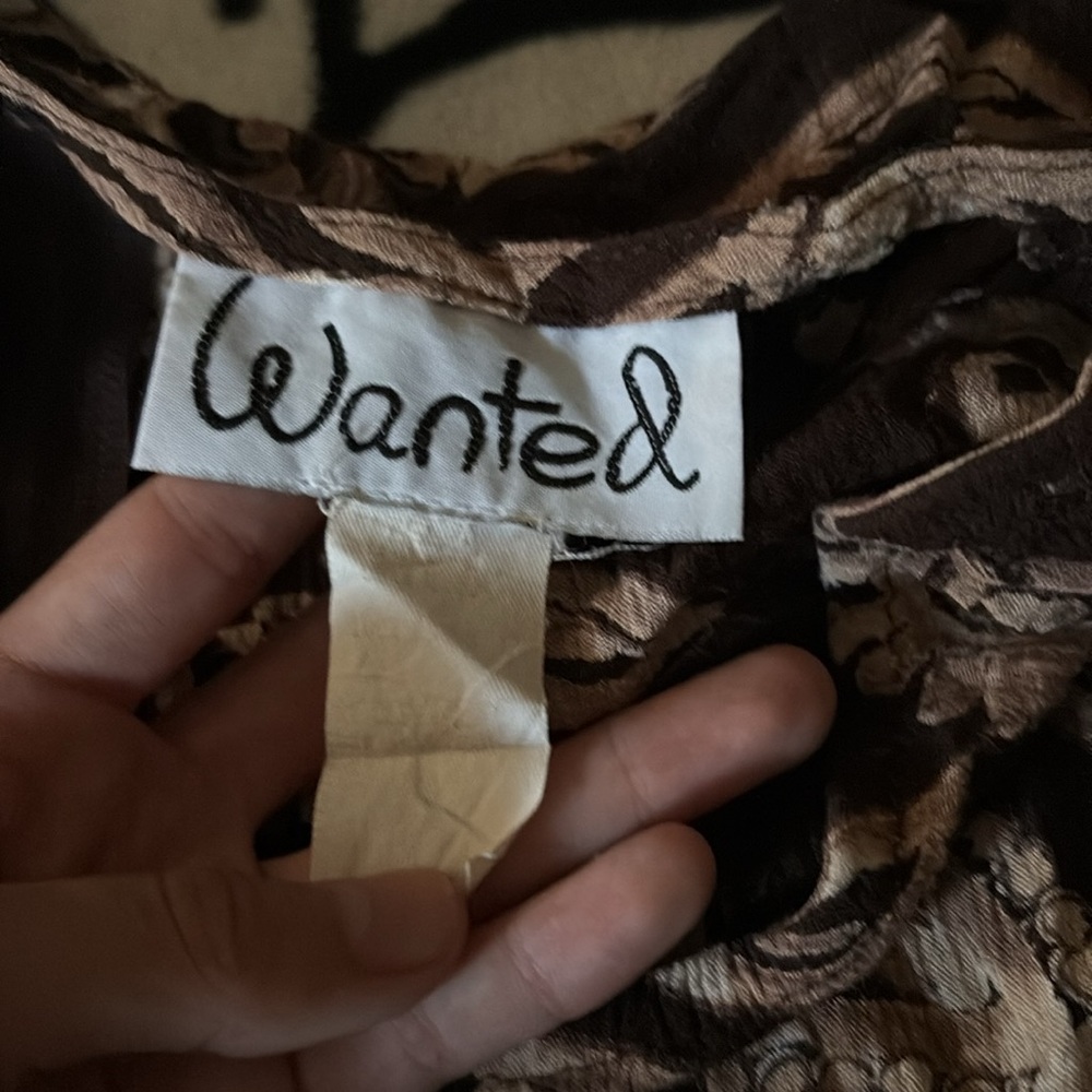 Vintage brown floral skirt🐻🍂 - Picture 3 of 6